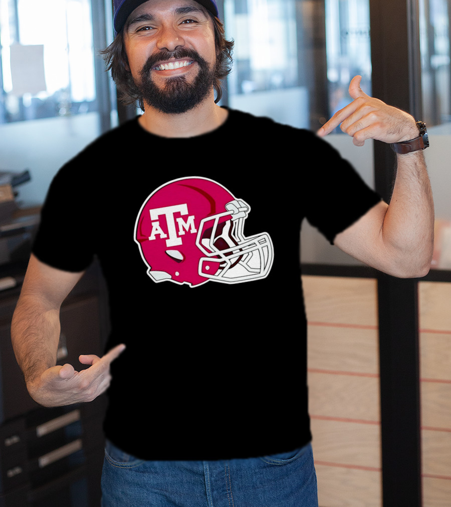 Texas A&M Aggies Football Helmet Fan Gear T-Shirt