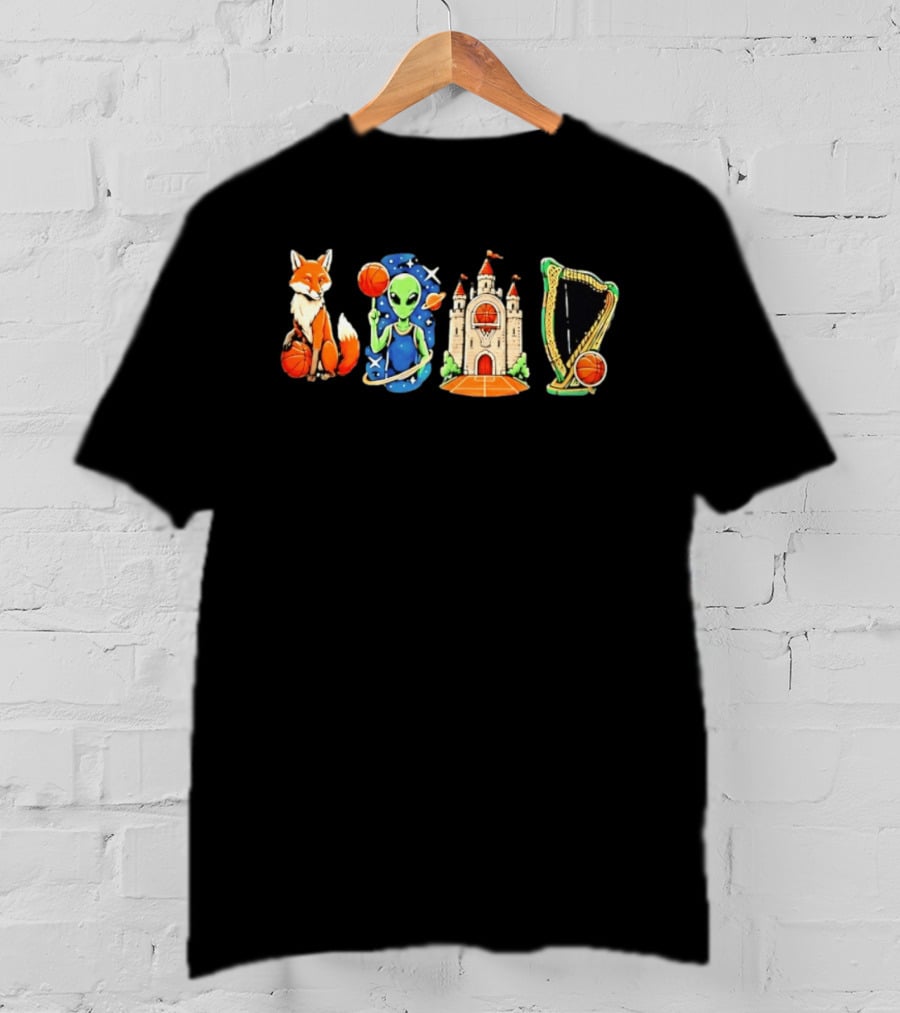 Wemby Fox Alien Castle San Antonio Spurs Basketball Texas NBA 2026 T-Shirt