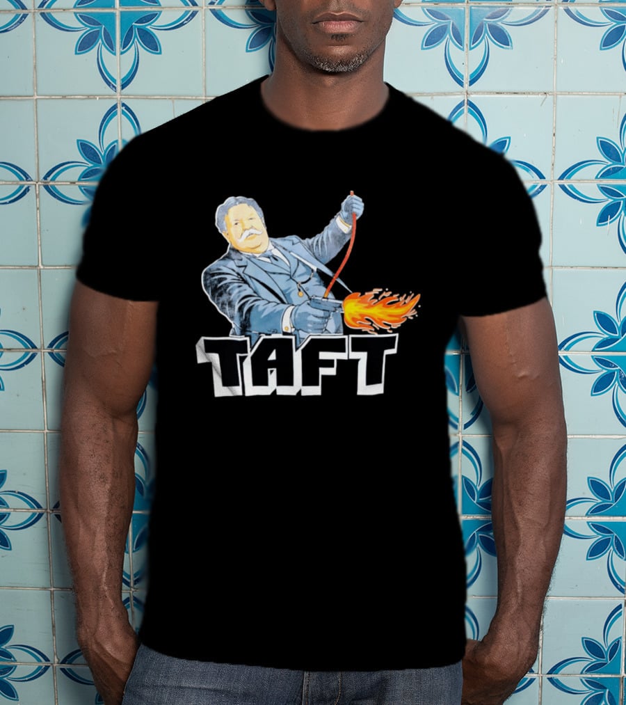 William Howard Taft Wild West Gunfire Embrace T-Shirt