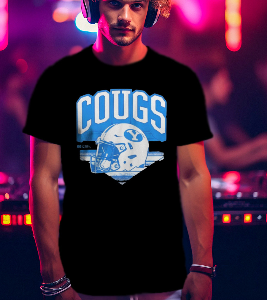 BYU Cougars Football Helmet Gameday Spirit T-Shirt