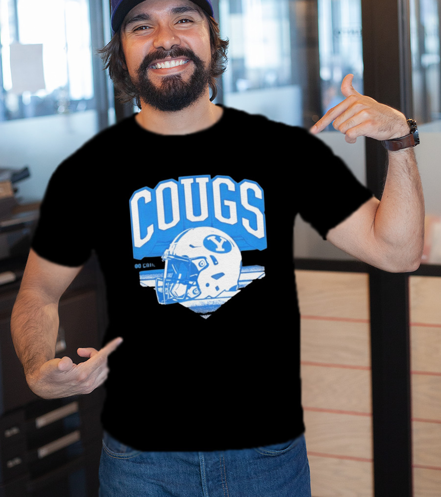 BYU Cougars Football Helmet Gameday Spirit T-Shirt