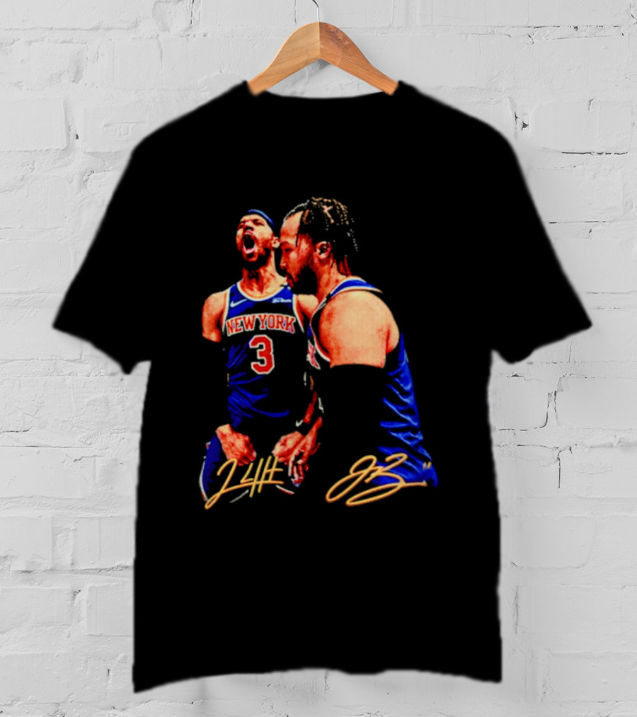 New York Knicks Jalen Brunson Josh Hart 3 11 Signature T-Shirt