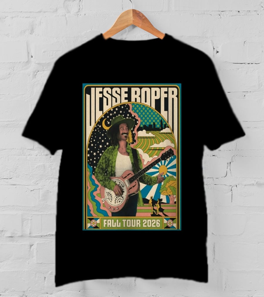 Jesse Roper Fall Tour 2026 Retro Psychedelic Music T-Shirt