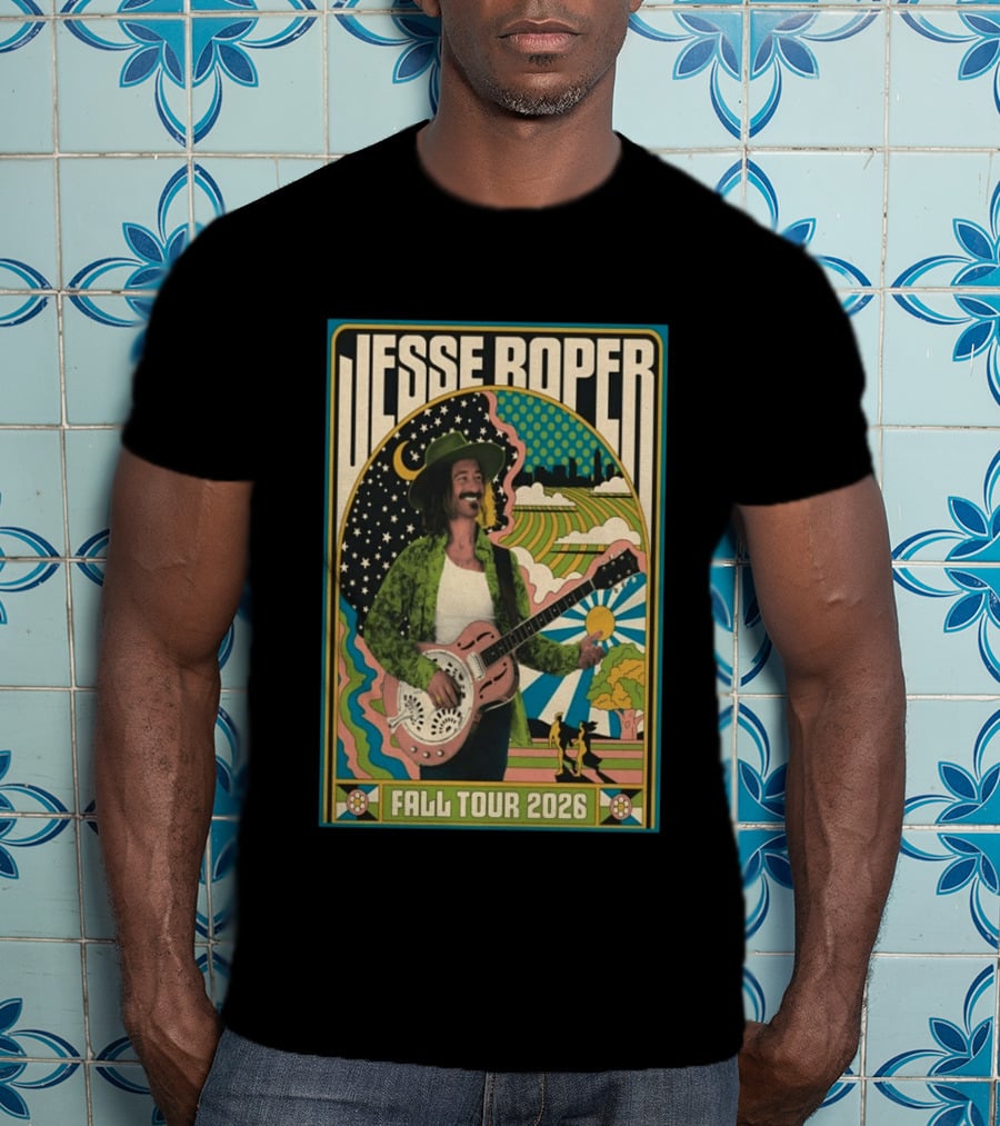 Jesse Roper Fall Tour 2026 Retro Psychedelic Music T-Shirt