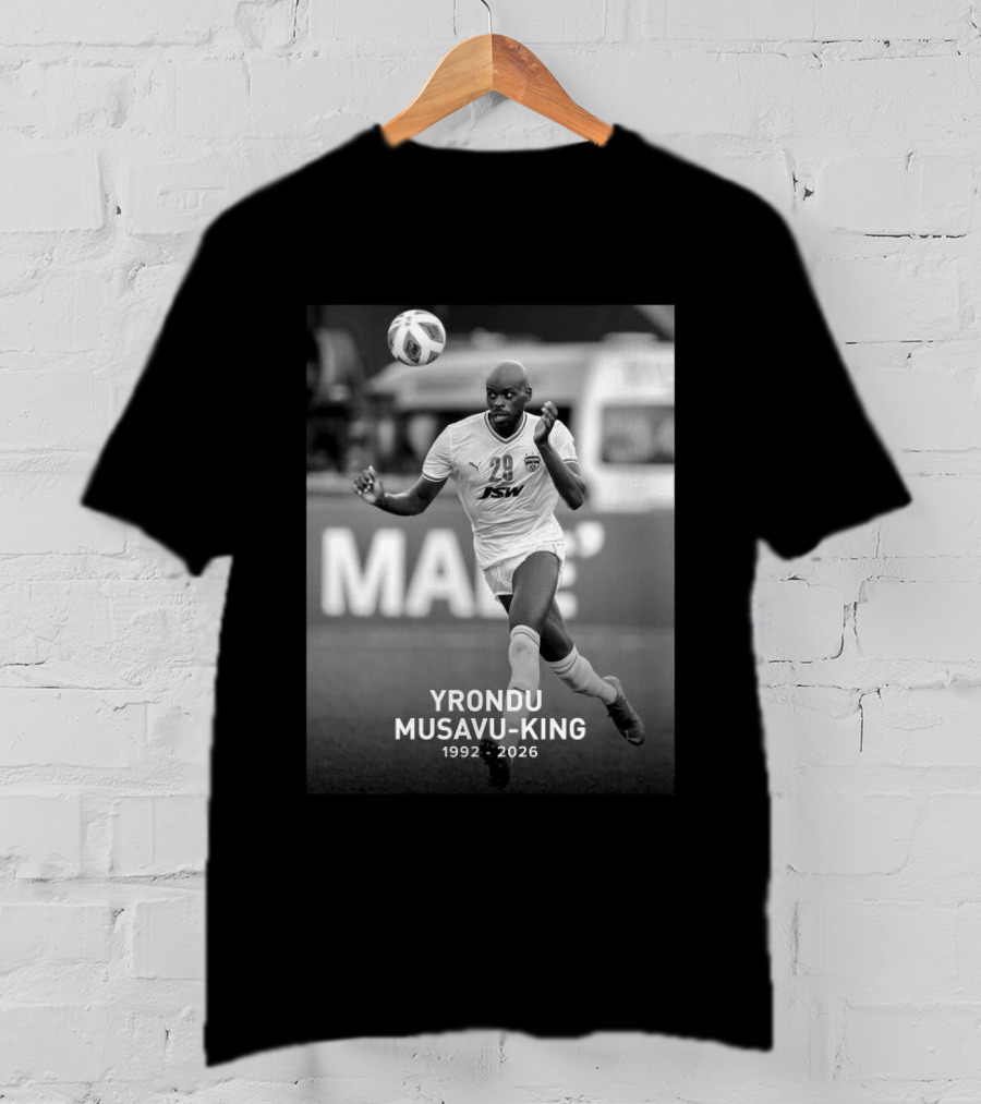 Yrondu Musavu King 29 JSW 1992 2026 Soccer Player T-Shirt