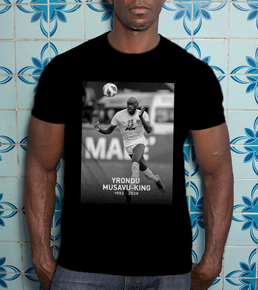 Yrondu Musavu King 29 JSW 1992 2026 Soccer Player T-Shirt