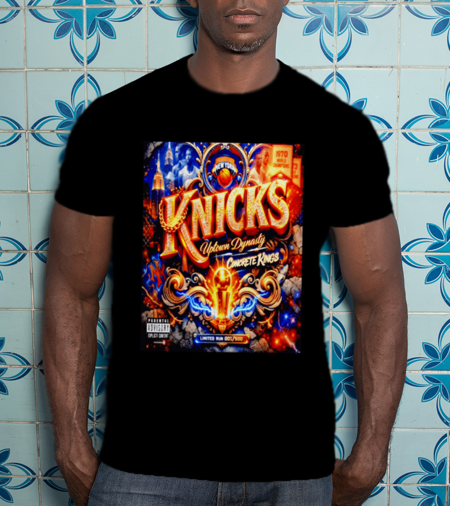 New York Knicks Uptown Dynasty Concrete Kings 1970 World Champions Limited Run T-Shirt