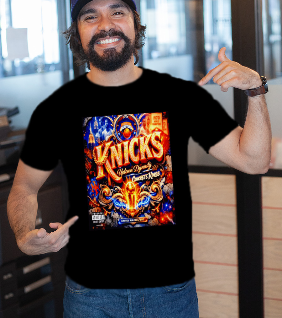 New York Knicks Uptown Dynasty Concrete Kings 1970 World Champions Limited Run T-Shirt