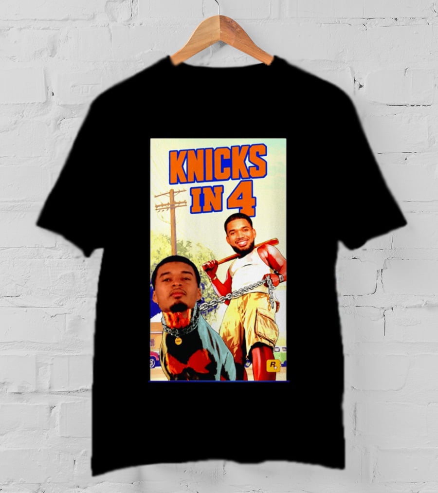 New York Knicks Knicks In 4 GTA V Meme San Antonio Spurs T-Shirt