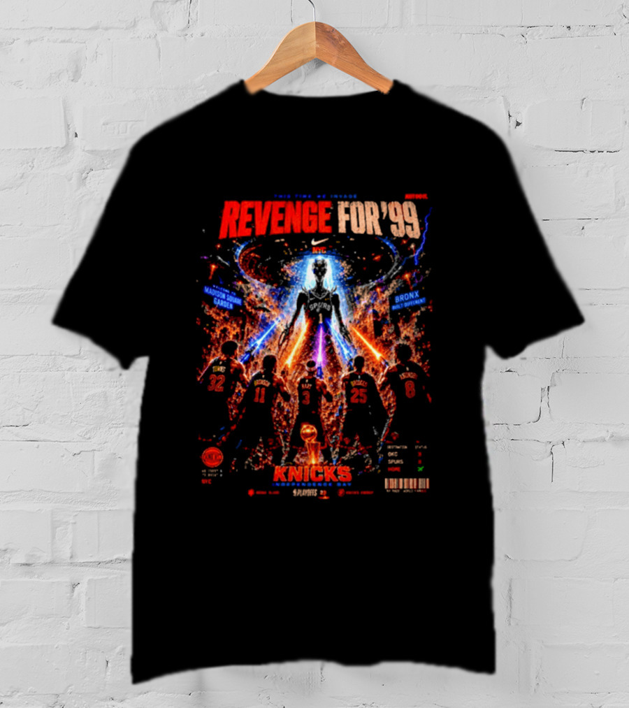 Revenge For '99 New York Knicks Madison Square Garden Bronx Basketball Legends T-Shirt