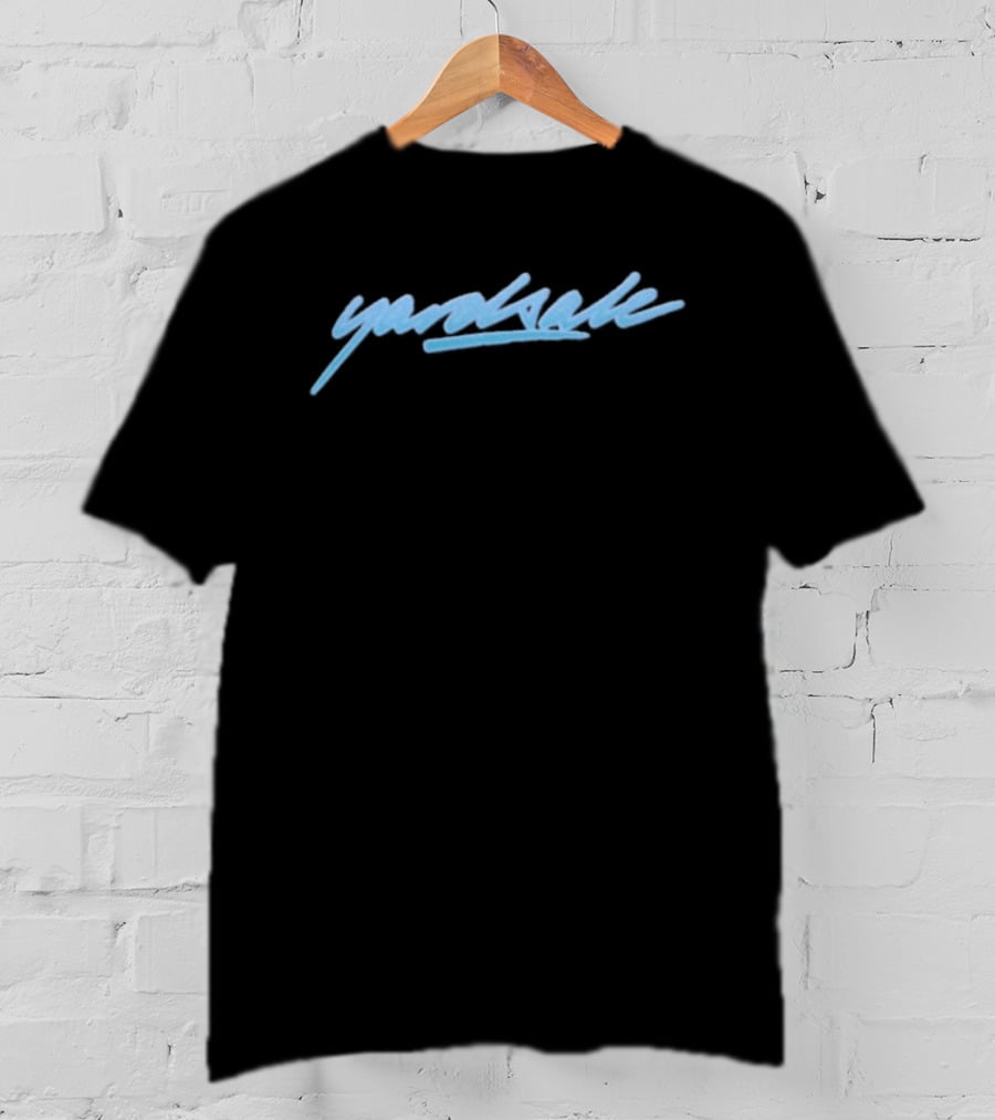 Flatspot Yardsale Script Sludge Blue Yardsale Script T-Shirt