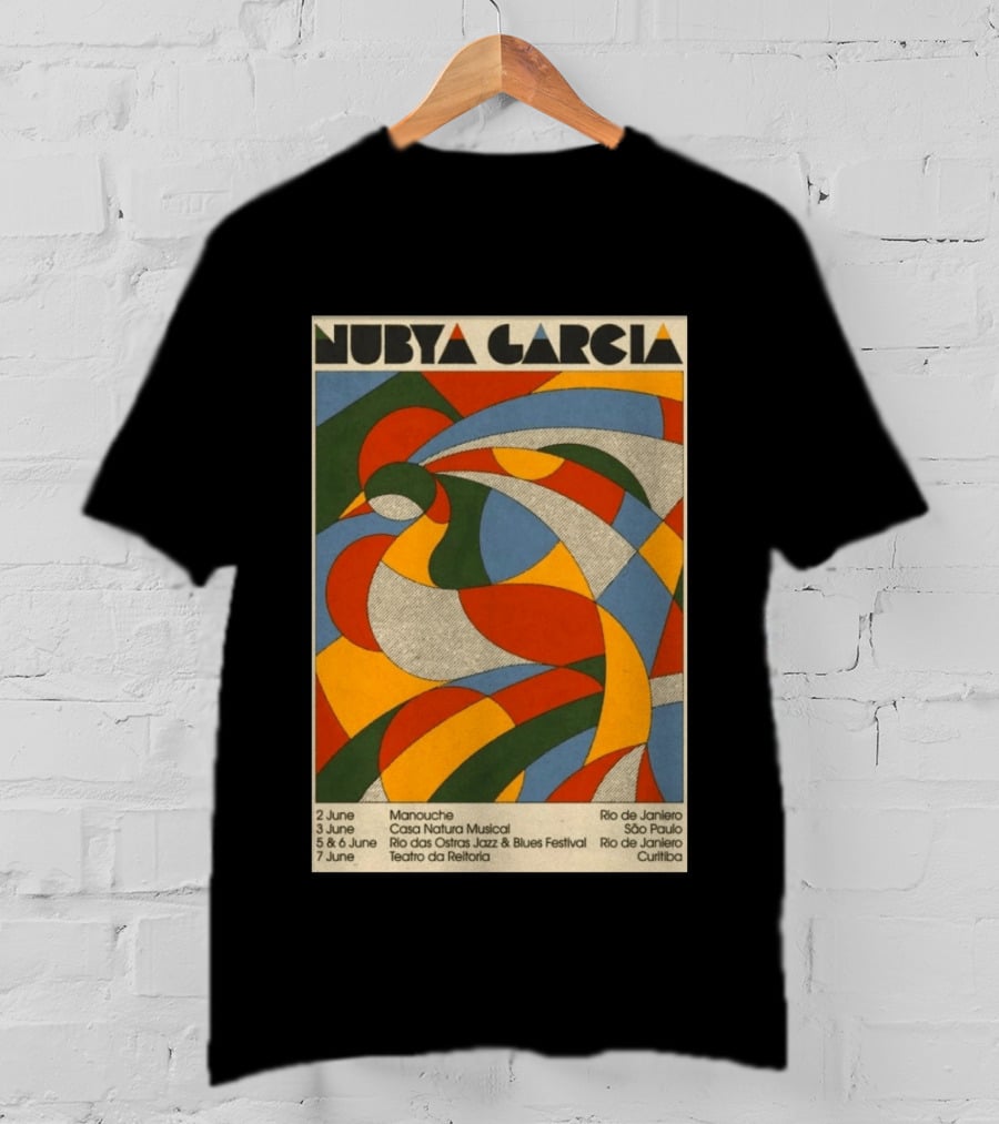 Nubya Garcia 2026 Brazil Tour Manouche Jazz Blues Festival Rio São Paulo Curitiba T-Shirt