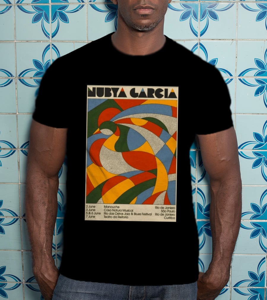 Nubya Garcia 2026 Brazil Tour Manouche Jazz Blues Festival Rio São Paulo Curitiba T-Shirt