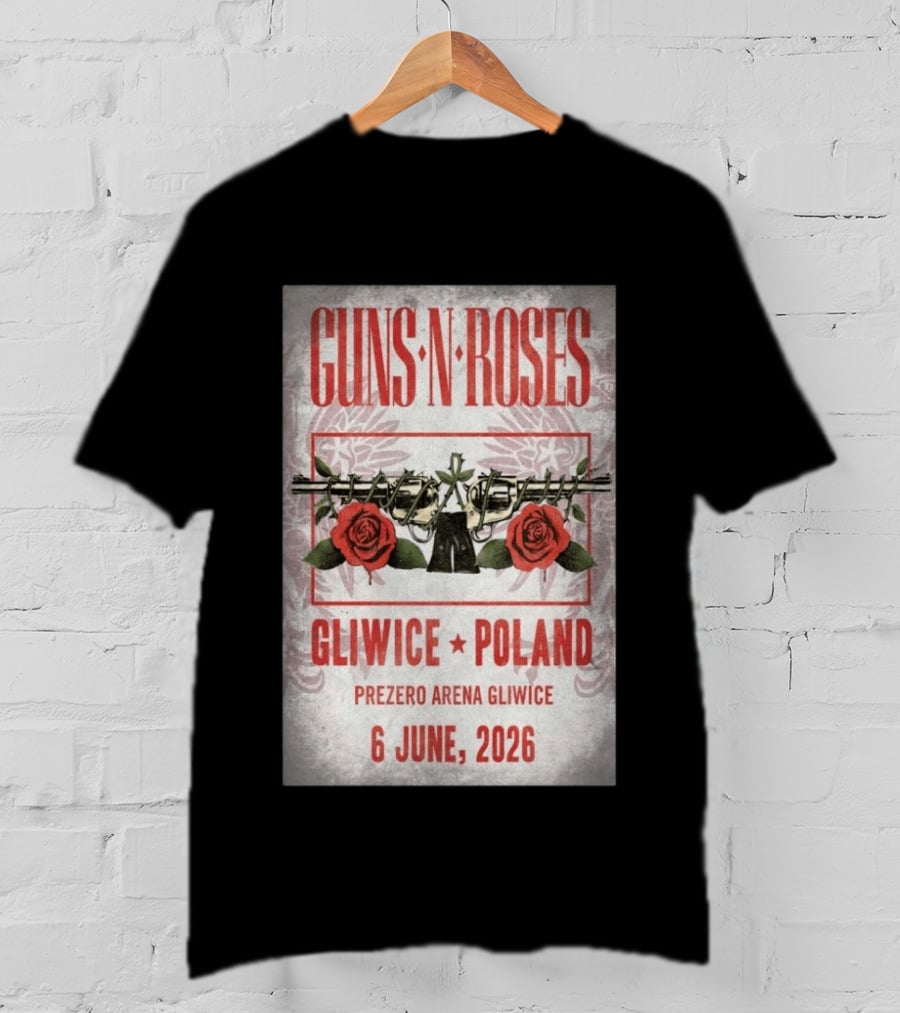 Guns N' Roses Gliwice Poland 6 June 2026 PreZero Arena T-Shirt