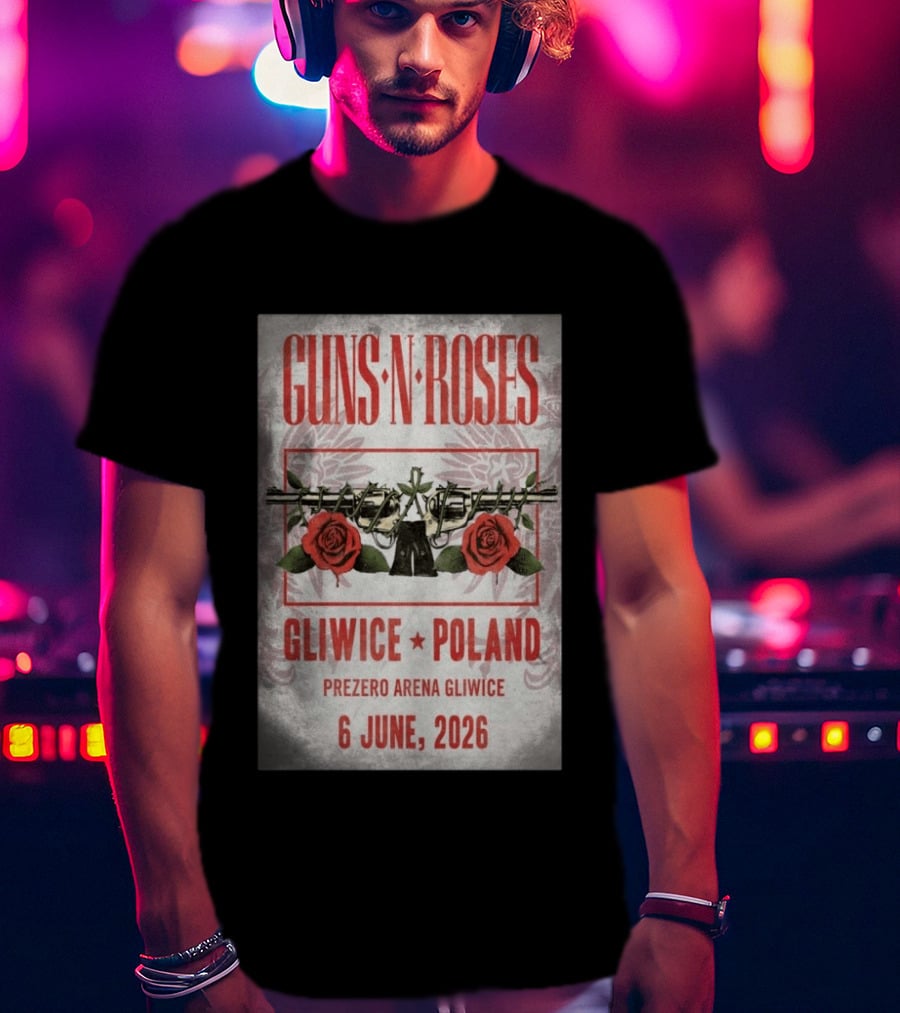 Guns N' Roses Gliwice Poland 6 June 2026 PreZero Arena T-Shirt