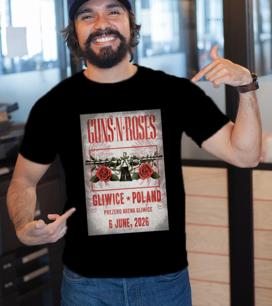 Guns N' Roses Gliwice Poland 6 June 2026 PreZero Arena T-Shirt
