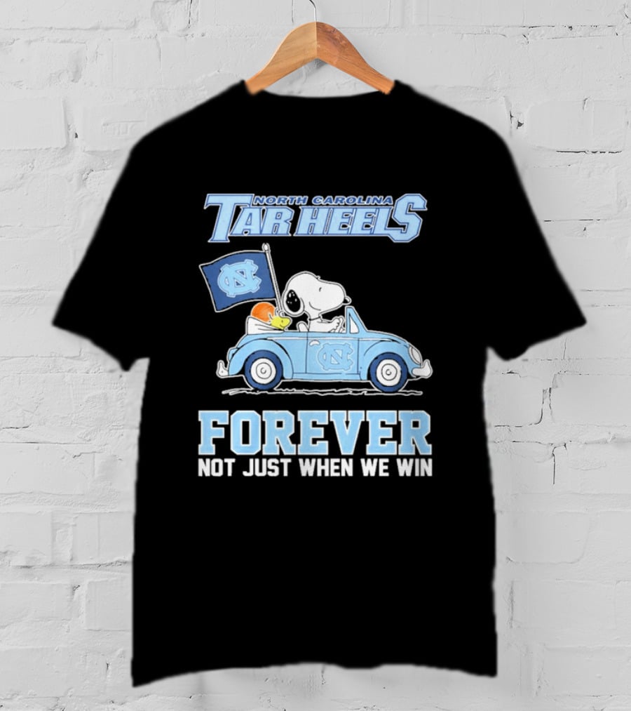 North Carolina Tar Heels Peanuts Forever Not Just When We Win T-Shirt