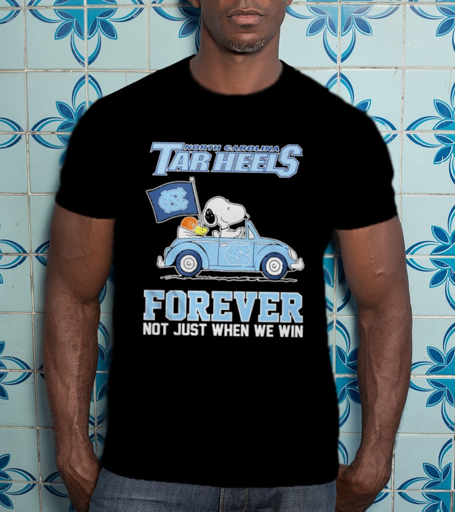 North Carolina Tar Heels Peanuts Forever Not Just When We Win T-Shirt