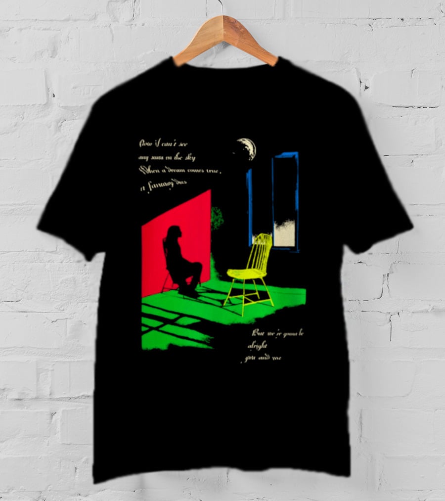 Phoebe Bridgers Chair Tour Shadow Scene With Moon And Writing T-Shirt