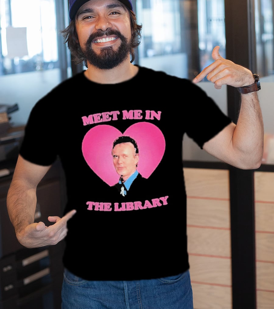 Meet Me In The Library Pink Heart Anthony Head Rupert Giles 2026 T-Shirt