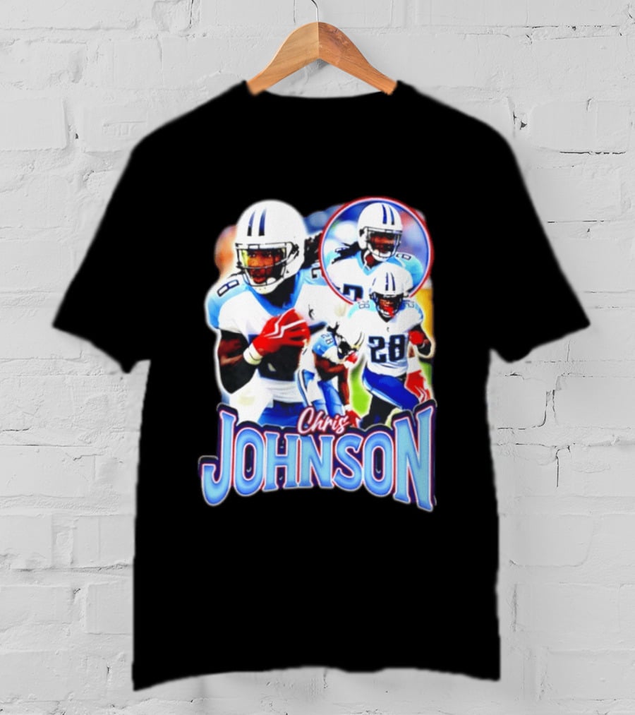 Chris Johnson Tennessee Titans 28 Vintage Style Retro Bootleg T-Shirt