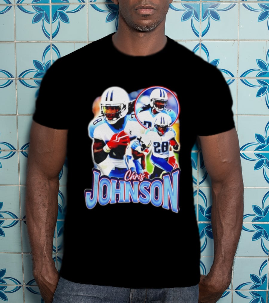 Chris Johnson Tennessee Titans 28 Vintage Style Retro Bootleg T-Shirt