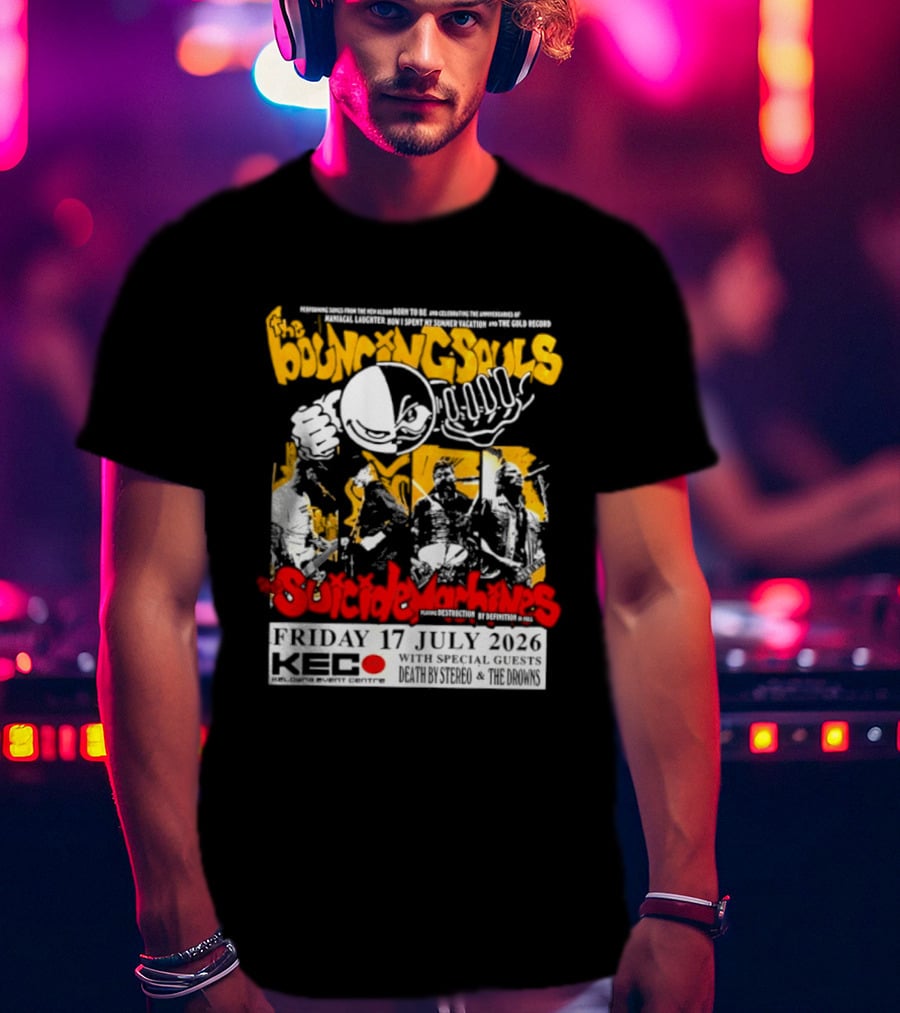 Bouncing Souls The Suicide Machines Live At Kelowna Event Centre July 2026 T-Shirt