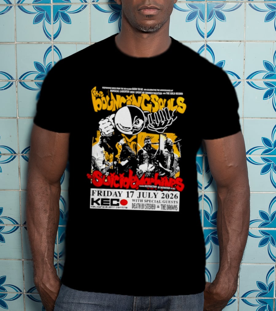 Bouncing Souls The Suicide Machines Live At Kelowna Event Centre July 2026 T-Shirt