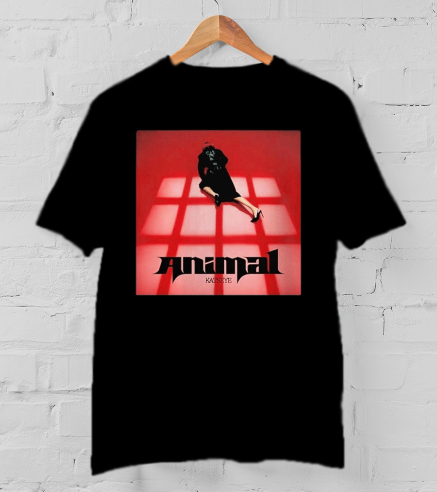 Katseye Animal Red Grid Aesthetic T-Shirt