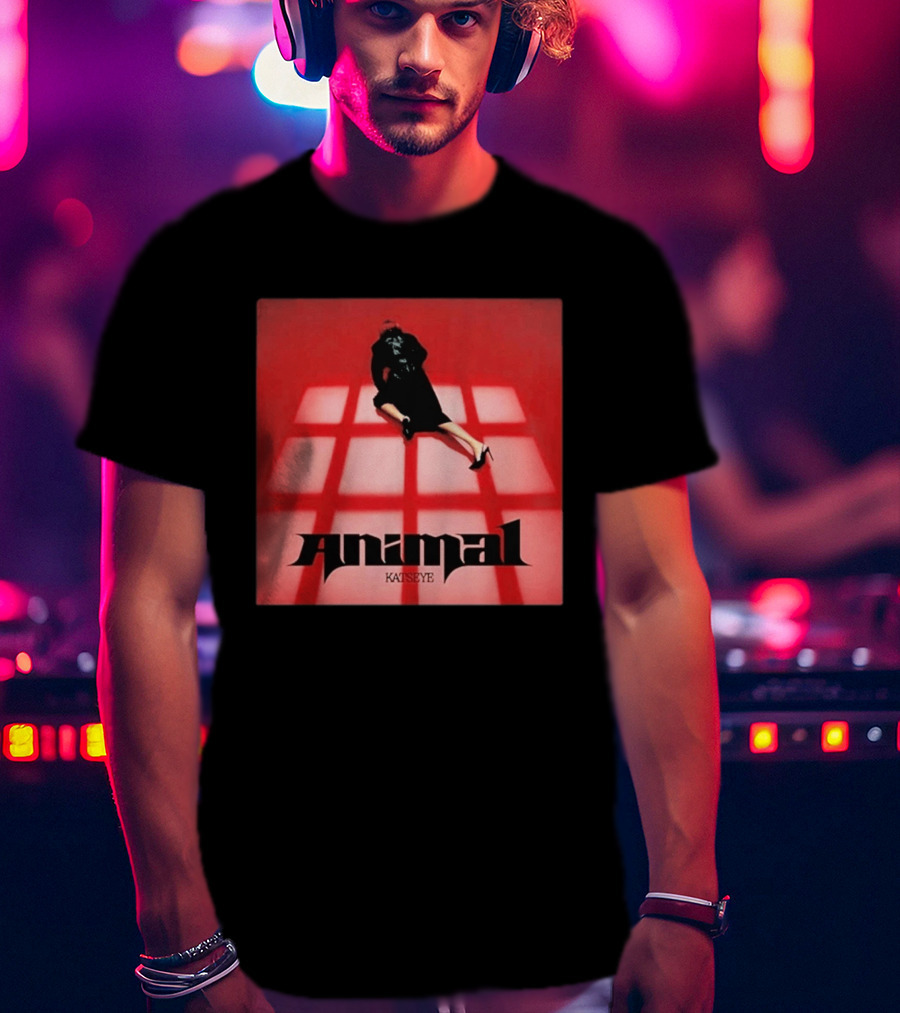Katseye Animal Red Grid Aesthetic T-Shirt