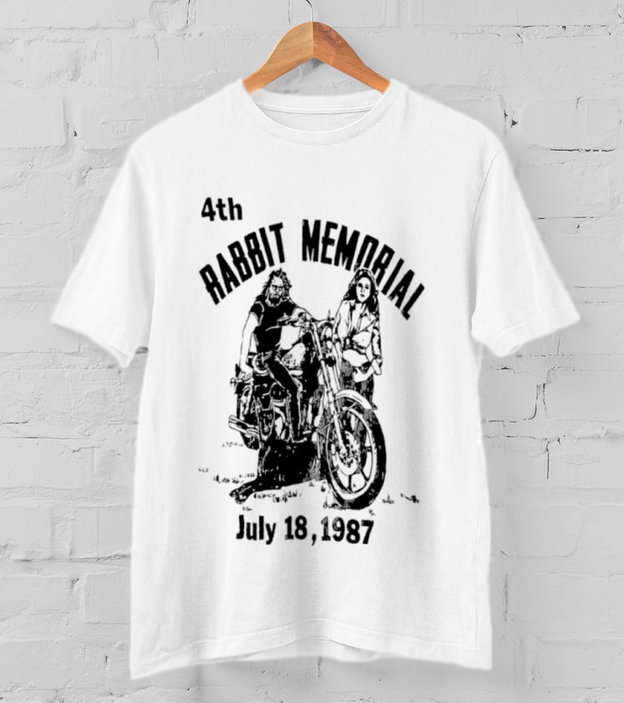 4th Rabbit Memorial July 18 1987 Motorcycle Riders T-Shirt