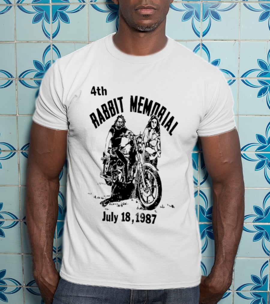 4th Rabbit Memorial July 18 1987 Motorcycle Riders T-Shirt
