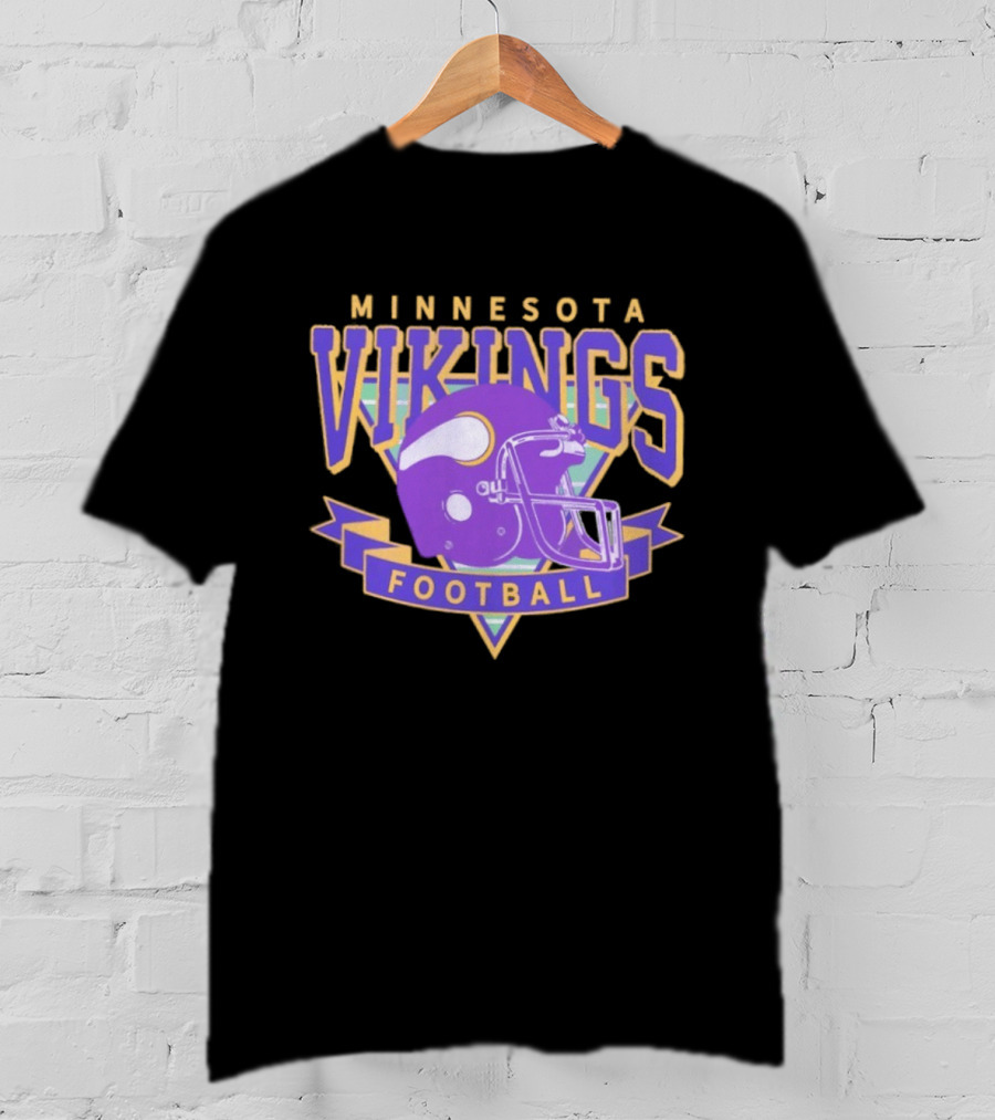 Minnesota Vikings Helmet Football T-Shirt