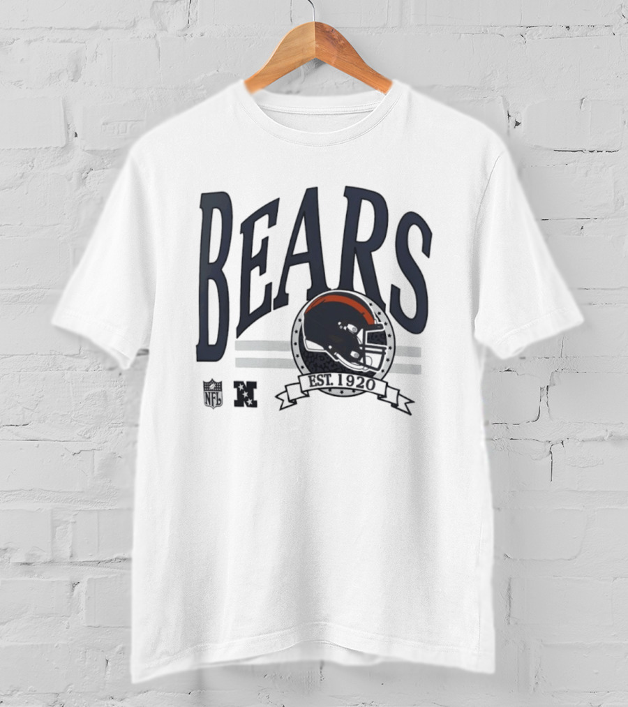 Bears Est 1920 Chicago Helmet Football NFL NFC T-Shirt