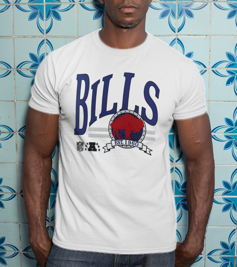 Buffalo Bills Est 1960 Blue Red Buffalo T-Shirt