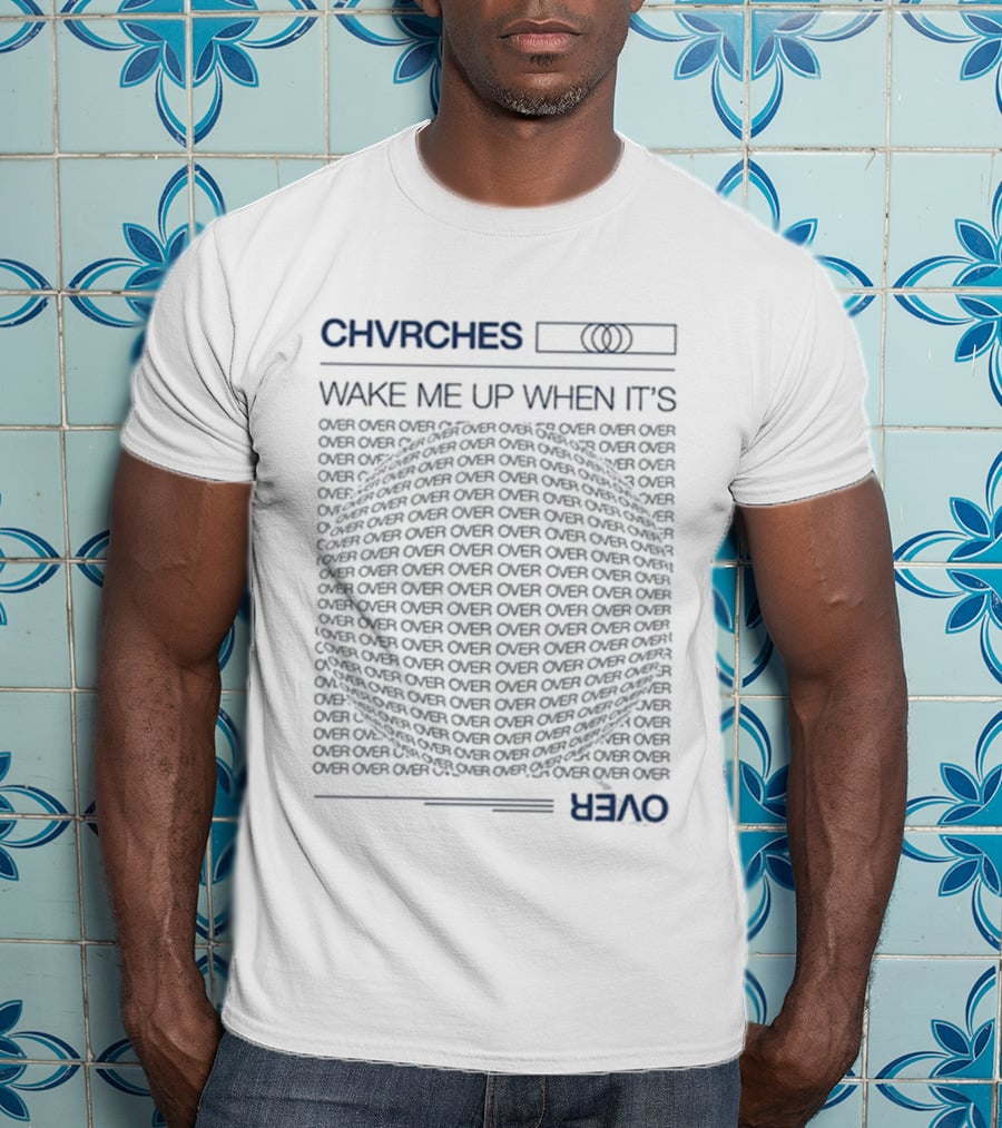 CHVRCHES Wake Me Up When It's Over Repeated Circle T-Shirt