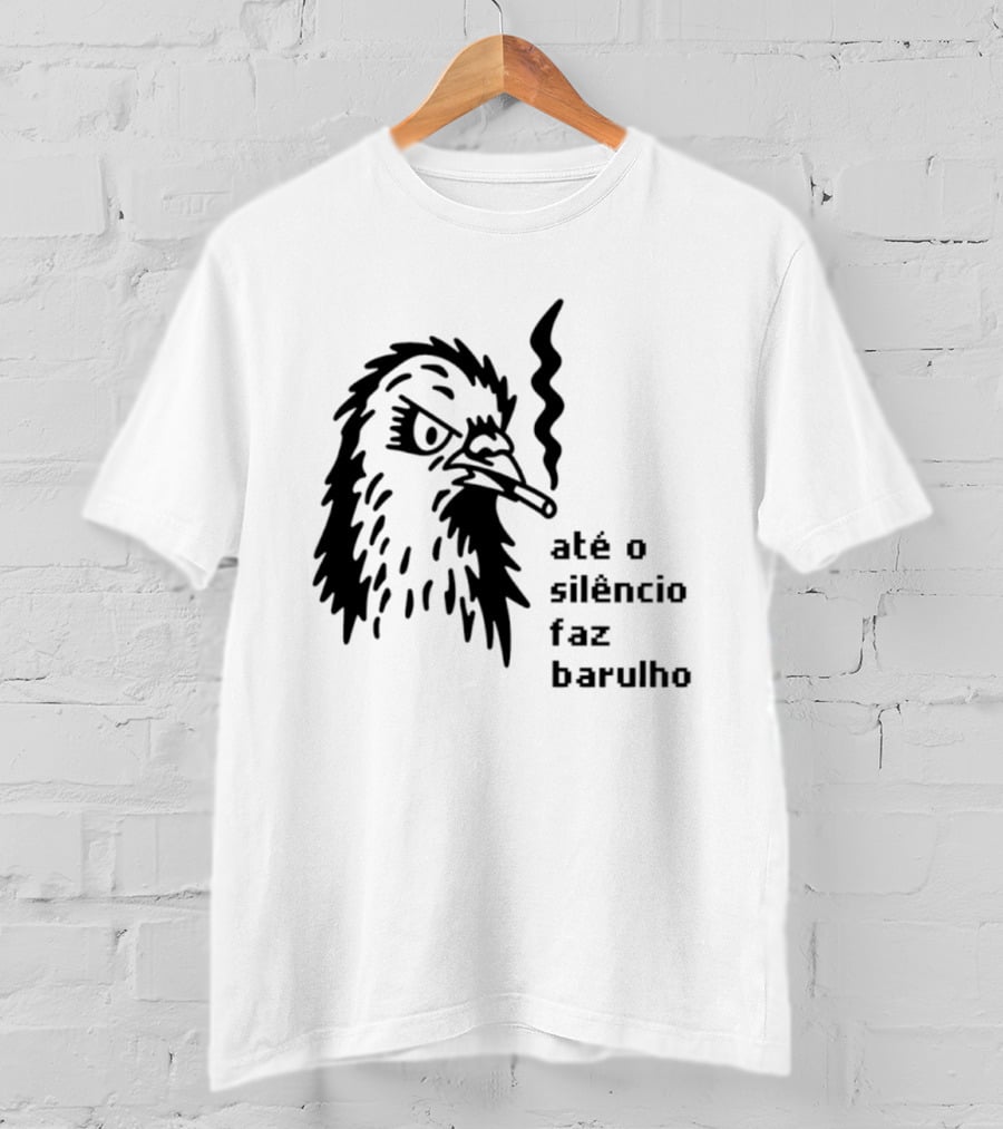 Eagle Smoking Até O Silêncio Faz Barulho T-Shirt