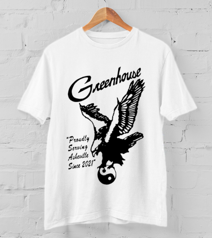 Greenhouse Proudly Serving Asheville Since 2021 Eagle Motif T-Shirt