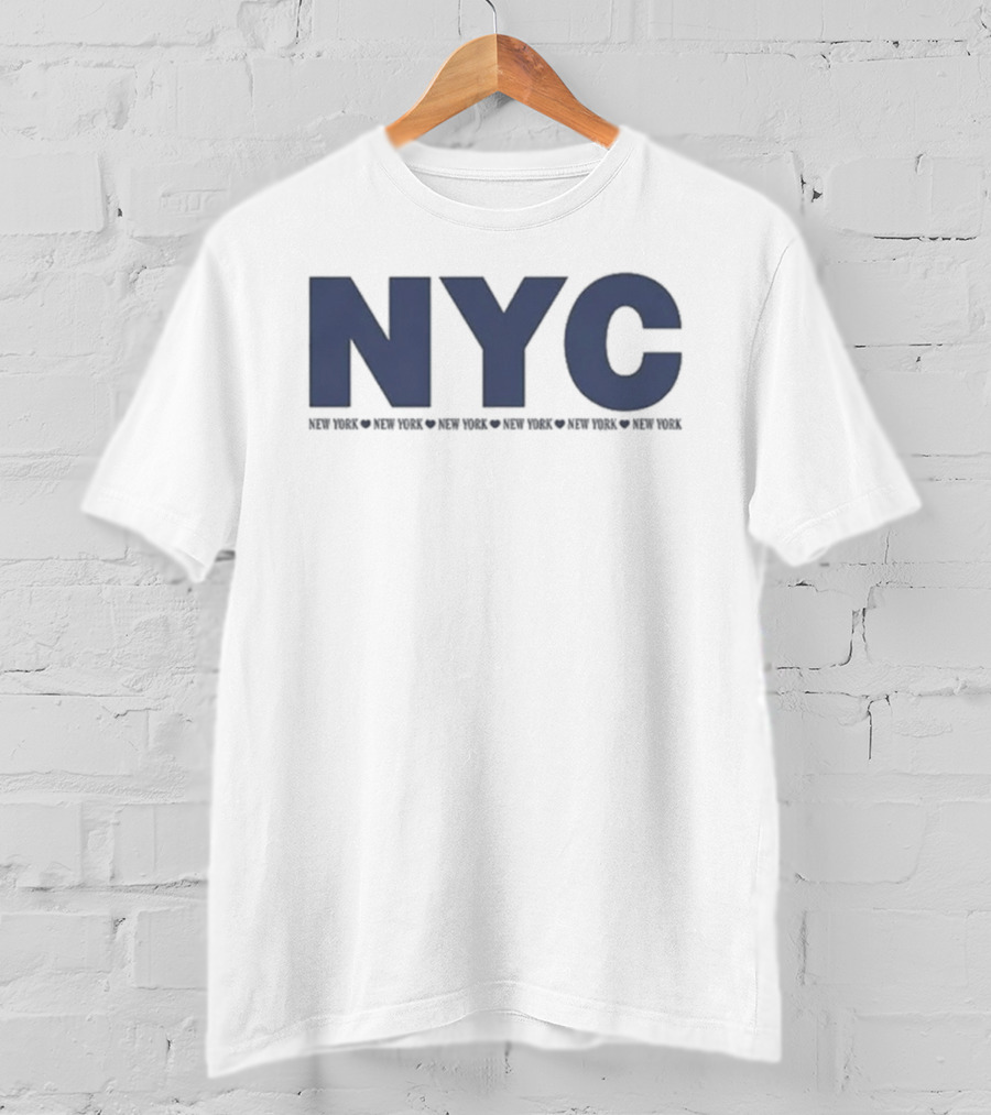 NYC Hailey Bieber New York Exploration Print T-Shirt