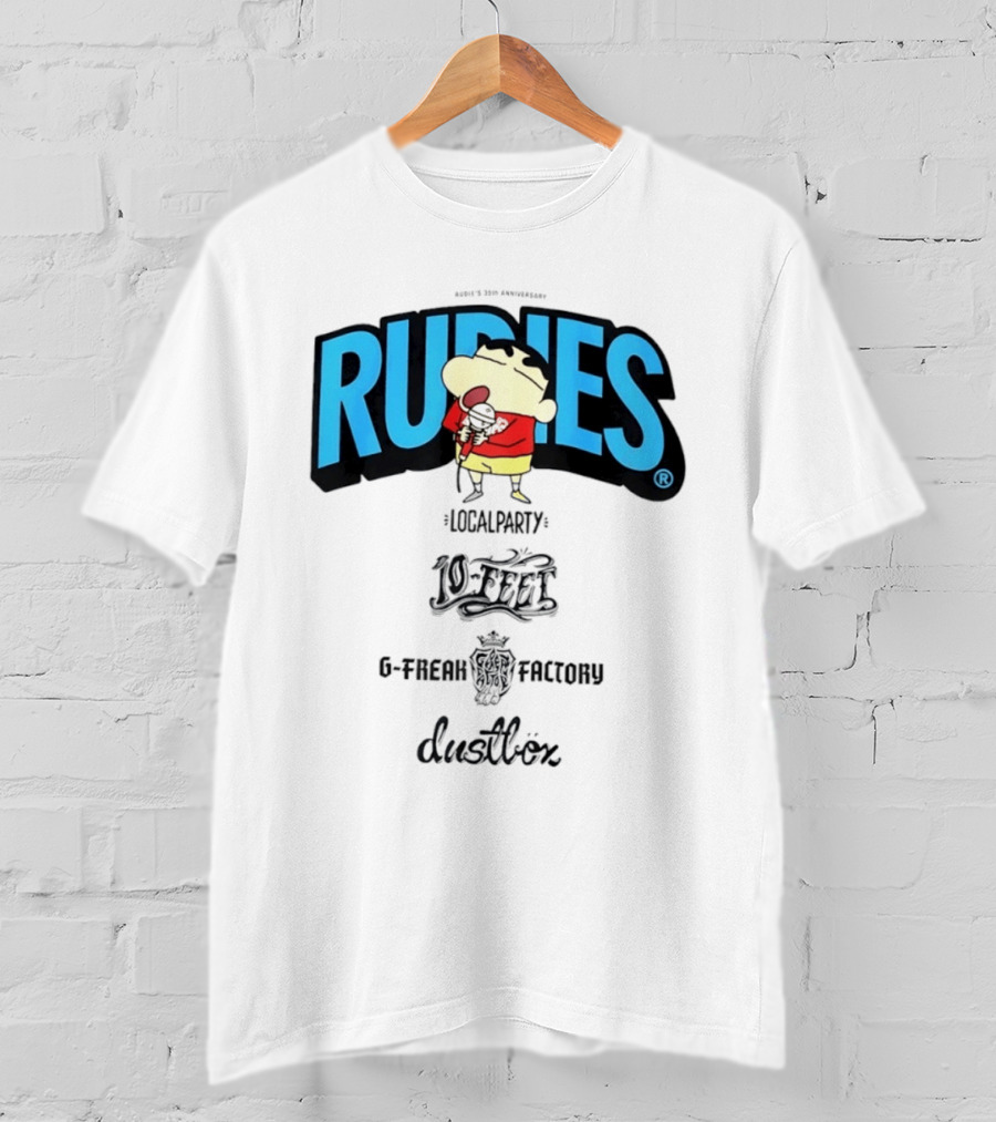 Rudies Crayon Shinchan Local Party B Freak Factory Duettrax Collaboration T-Shirt