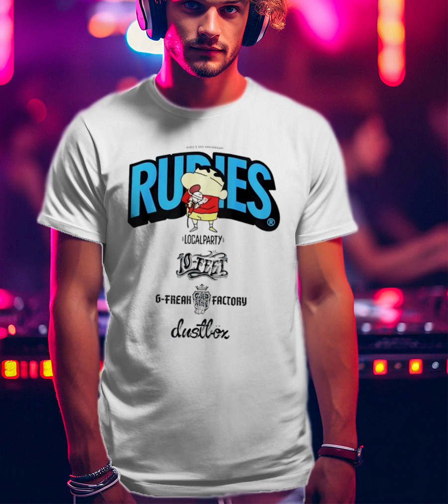 Rudies Crayon Shinchan Local Party B Freak Factory Duettrax Collaboration T-Shirt