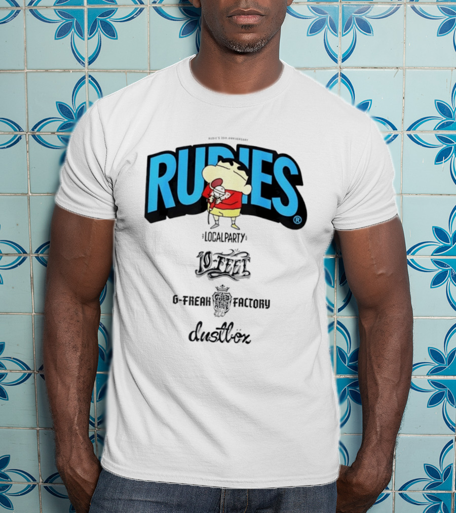 Rudies Crayon Shinchan Local Party B Freak Factory Duettrax Collaboration T-Shirt