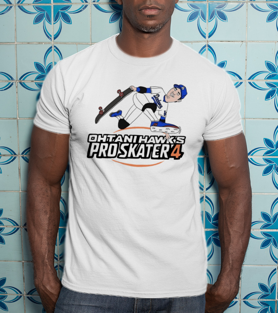 Shohei Ohtani Hawk's Pro Skater 4 Los Angeles Dodgers T-Shirt