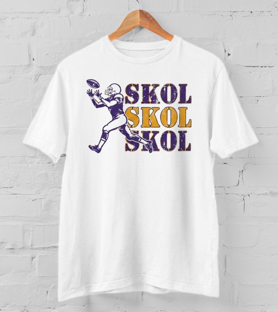 Skol Skol Skol Minnesota Vikings Football Fan T-Shirt