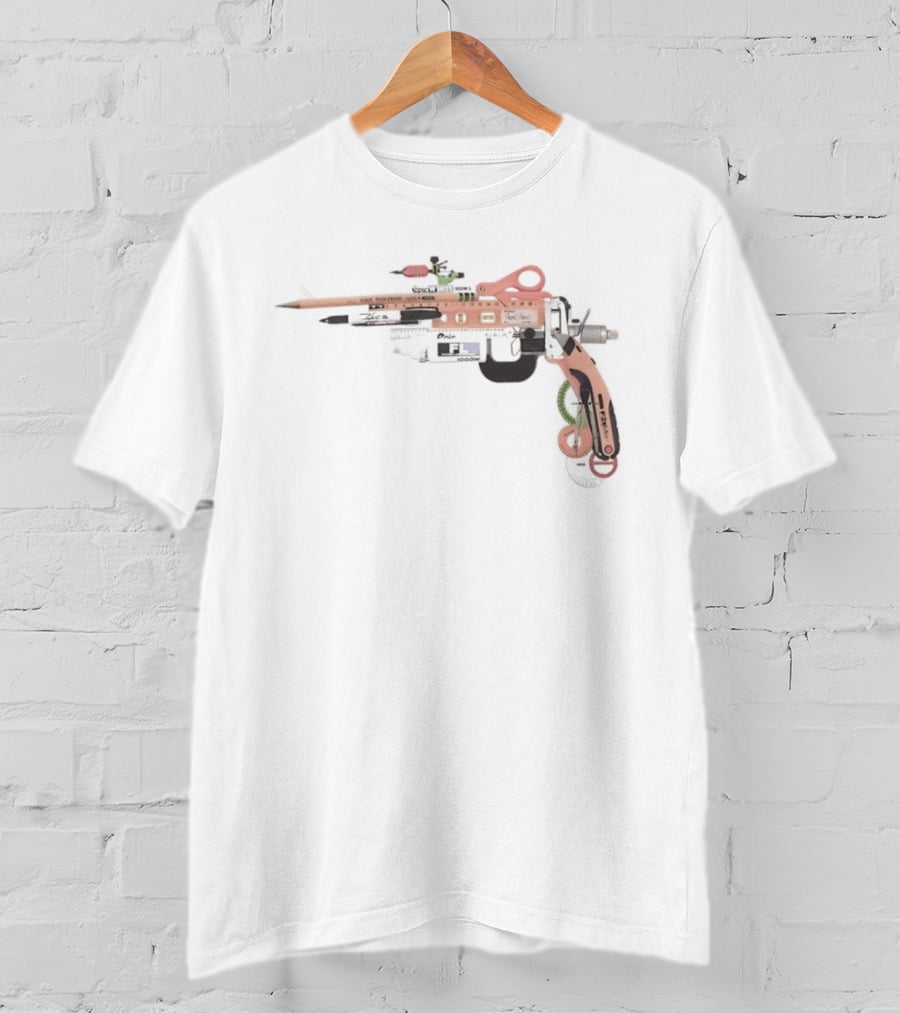 School Office Supplies Gun T-Shirt