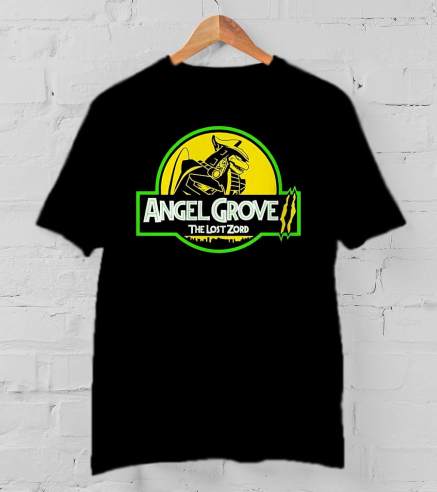 Angel Grove The Lost Zord Dinosaur Robot T-Shirt