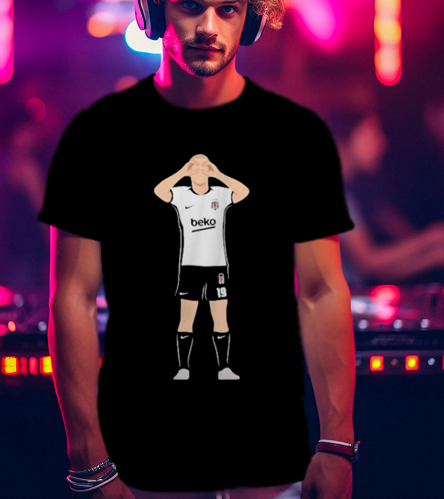 Besiktas Beko Leandro Trossard 19 Football Celebration T-Shirt