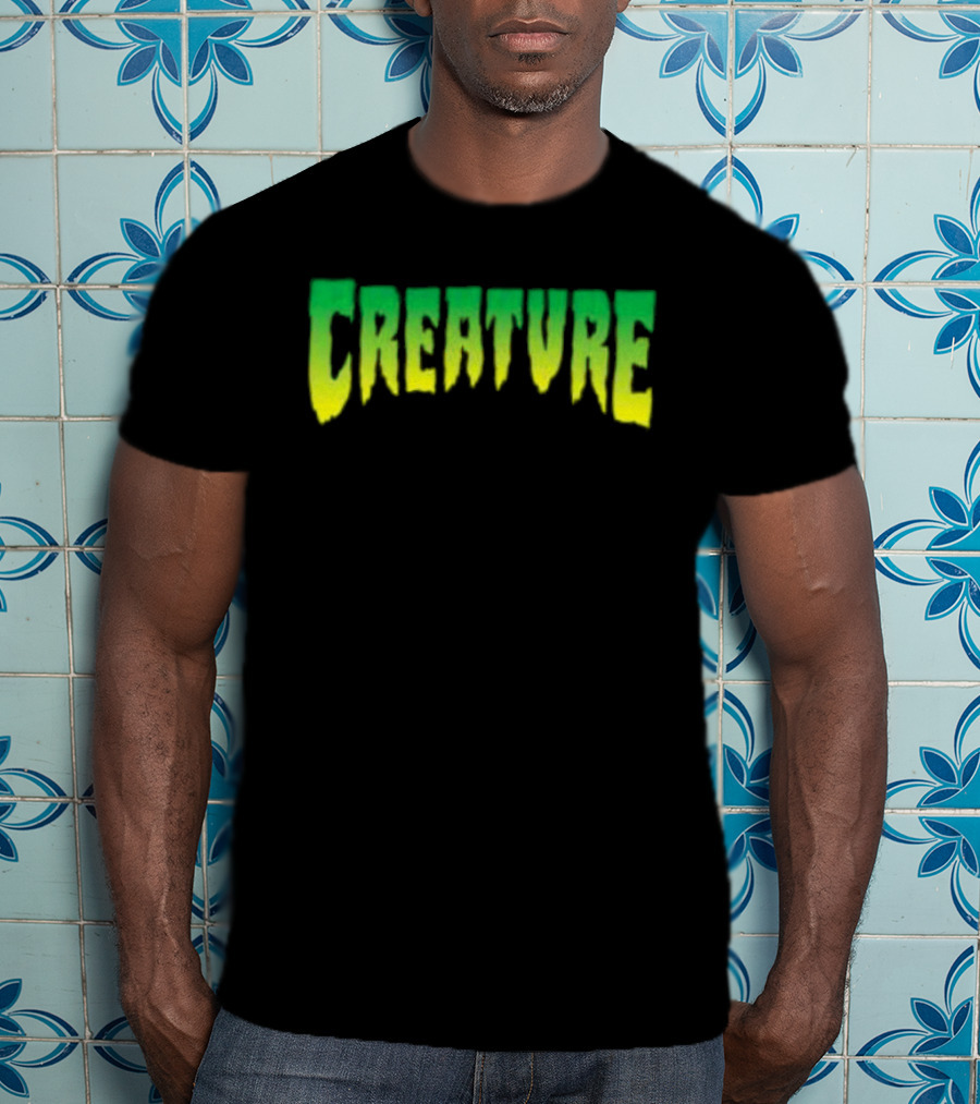 Bingo Store Creature Mens Green Yellow Gradient T-Shirt
