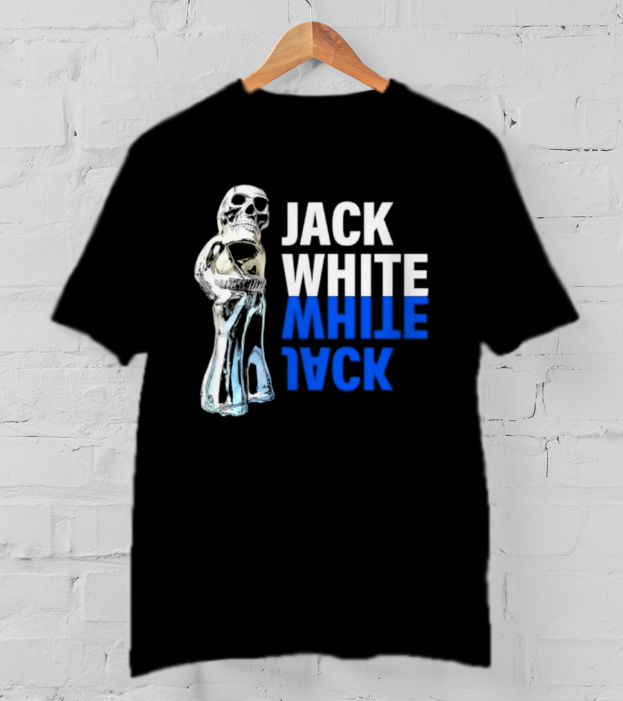 Jack White Rock Musician Skull Reflection T-Shirt