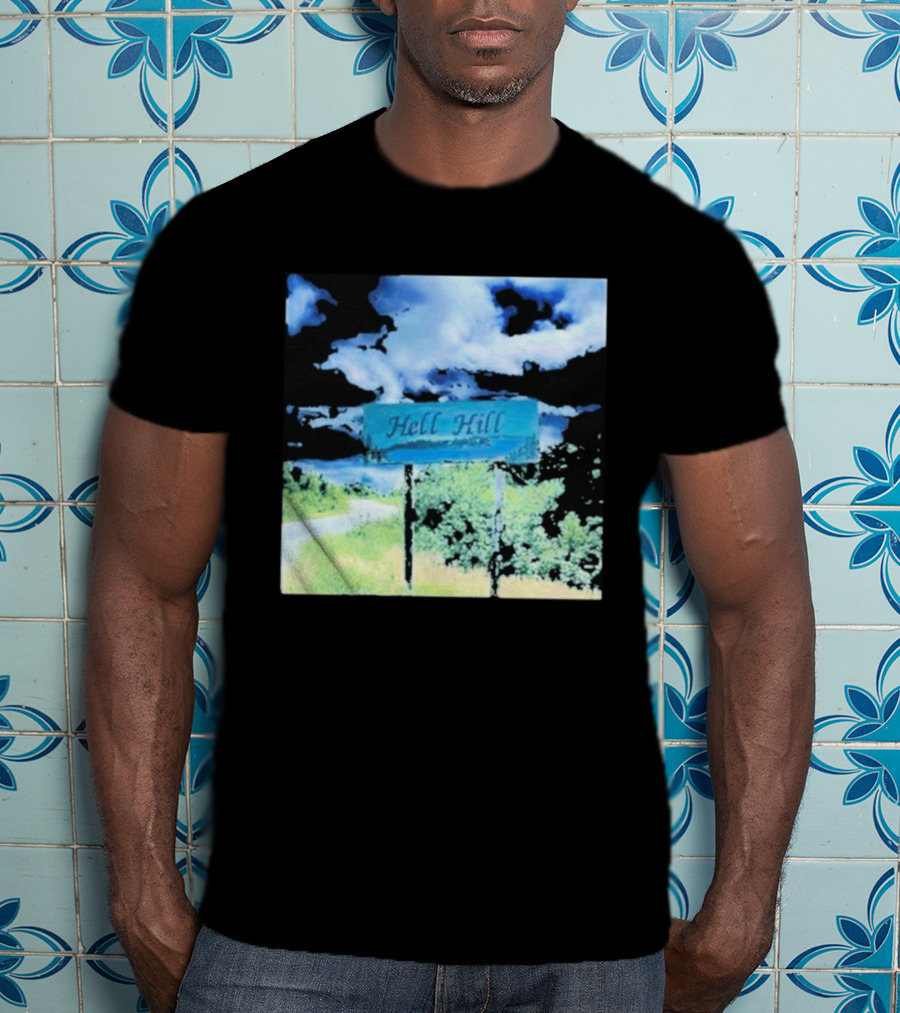 Elita Harkov Hell Hill Scenic Road Sign T-Shirt